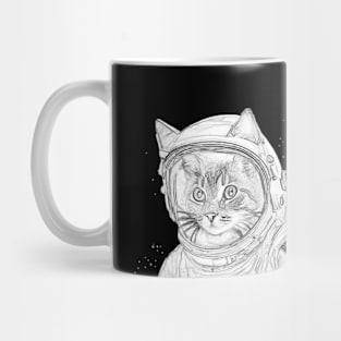 Cat Astronaut in Space Mug